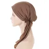 Vêtements ethniques Pré-attaché Femmes Hijab Hijab Stretch Stretcharscarf Bonnet Head Enveloppement Scarf