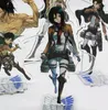 Porte-clés Anime Figure Attaque sur Titan Double Face Acrylique Stand Modèle Plaque Shingeki No Kyojin Bureau Décor Debout Signe pour Frie9778296