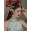 Hair Clips Glass Flowers Ear Hangings Handmade Tassels Eyebrow Pendants Chinese Style Light-colored Accessories Bridal Jewelry