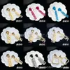 디자이너 Vercaces Versages Jewelry Fan Jia 2023 New Earrings Medusa Human Head Maze Advanced Style Brass Material Drill Earrings