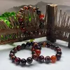 Strand Sardonyx العقيق سوار أسود دائرة واحدة 12 مم