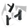 Bathroom Sink Faucets Black Counter Basin Square Base Faucet Cold Water Mixer Tap Stainless Steel Paint