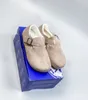 2023 Autumner Retro Inner Elevated Lazy Korean EditionUgly and cute big head plush warm plush shoes.