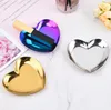 Wholesale Heart Shape Metal Plate Jewelry Display Tray Wedding Plates Necklace Tray SN5334