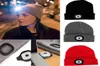 New Unisex Winter Outdoor Fishing Running Knitted Rechargeable LED Beanie Hat Light Up Climbing Pullover Cap For Camping1108738