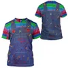 Hip Hop Sportwear Punk Casual Autumn Men Cool Print The Avatar The Spooky Baby 3D T-Shirt 003