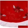 Decorazioni natalizie da 72 pollici vet rossa e bianca Merry Tree Gonna Applique Alberi APPLICI ALL'ASSAGGIO ALTRI GILLE MTICOOLOR DELLA CONSEGNA DELLA CASA DELLA CASA GAR OTCNH