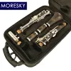 MORESKY Ebenholz/Grenadilla Professionelle Klarinette Bb versilbert