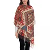 Шарфы красочный ацтек бого бого -бого -богемный шарф для женского зимнего теплого шаль