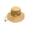 Chapeau de seau pour femmes printemps et été large bord couleur unie protection solaireoutdoor alpinisme concepteur cordon design chapeaux de plage