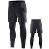 Men's Pants Fall And Winter Solid Color Elastic Quick Drying Leggings Sweat Windbreaker Men Wear Underarm Our Referee