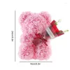 Fiori decorativi portano rosa cucciolo di fiori eterno nella scatola trasparente 9.45in fatti romantici fatti da giorno per la sua casa
