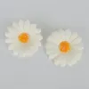 装飾的な花50枚のヒマワリchrysanthemumソープフラワーヘッドバレンタインデー人工花束手作りの宝石父のdiy