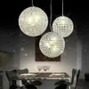 Moderne LED K9 Kristallen Bol Hanglampen Kroonluchter Lamp Woonkamer Verlichting Restaurant Bar Creatieve Bol Ballroom Thuis Fixtures332p