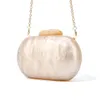 Bags Nude Pearl Oval Shape Acrylic Purse Clutch Bags Women Ladies Summer Small Min Beach Acrylic Bags Shoulder Handbags Acrylic Bag