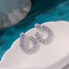 Dange oorbellen natuurlijke aquamarine sterling zilveren druppel 3.4 karaat lichtblauwe edelsteen topkwaliteit S925 sieradenontwerp