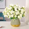 Dekorativa blommor Fake Flower Decor Korean Style Exquisite Artificial Rose Bouquet For Home Wedding 10 Forks Simulation Bunch