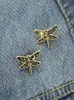 Cartoon Insect Dragonfly Clothes Brosch Sun Moon Star Paint Animal Pins For Women Sweater Kjolväskor Alloy Badge Jewelry Accessori1297768