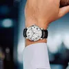 Wristwatches SOUER 2023 Men's Watch Rhombus Mirror Face Original Quartz Waterproof Luminous Leather Date Week Box