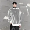 IEFB Darkwear Döküm Desh Tasarım Uzun Kollu Erkekler Sweatshirt 2023 Sonbahar Kore Moda Erkek Tops 9A4936 231225