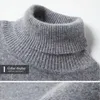 Мужские свитера для шерстяного свитера Осенняя зима теплый водолаз