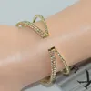 Armreifen Doppelschicht Strass -Bracelet Frauen Open Design Schmuckzubehör Accessoires