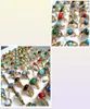 30 pièces ensemble mixte Turquoise femmes filles anneaux Cool anneaux Unique mode or Vintage rétro bijoux 56733227515973