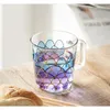 Weingläser Fantasie Farbe Glas Haushalt Wasser Tasse Schöne weibliche Schönheit kreativer modischer Kaffee