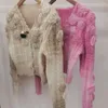 Tricots des femmes Femmes d'automne Hiver Design européen Cardigan Top de couche V Col Ve Simple Tricot Tricoted Loose Long Manchet Outwear Coat x602