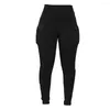 Women's Pants Soft Trousers High Elastic Waist Sports Sweatpants With Multi Pockets Stretchy Fabric For Four Seasons Comfort