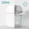 Luftbefeuchter Wassertropfen 220 ml kleine Luftbefeuchter für Zuhause mit 1 m USB 6–10 Stunden Sprühdiffusor Aroma Essential Mist Maker Buntes Licht