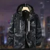 Men's Tracksuits Autumn Winter Set With Plush Warm Camouflage Clothing Wear-resistant Work Clothes Dirt Resistant Labor Protection