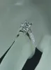 2020 Luksusowa księżniczka Cut 06ct Lab Diamond Ring Real 925 Strereling Srebrne zaręczyny Pierścienie dla kobiet biżuteria dla kobiet 56314157564
