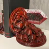 Dragon Slayer's Furious Bookend Berserk Bookends Espada Estante Resina Livro Nook Inserir Kits Ornamento Desktop Artwork Home Decor 231225