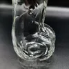 20cm Le tuyau d'eau du pénis masculin Bong en verre de haute qualité avec dégagement de tige vers le bas pour fumer des tuyaux Dab Rig