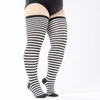 Chaussettes femme grande taille surdimensionnées au-dessus du genou, cuisse haute