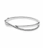 Authentieke 925 sterling zilver verstrengelde armband CZ diamant Dames huwelijkscadeau ontwerper sieraden met originele doos voor P-armbanden4075921