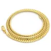 Miami Cuban Link Chain 14k Gold Lated 4mm 24 Ожерелье209c