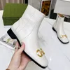 Títulos clássicos de cavalos designer de fivela feminina botas Itália marca moda de baixo para baixo redonda de cabeça martin botas de luxo em couro genuíno anti -lateral zíper lady snow botas