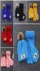 Beanieskull Caps 2PCSスカーフハットセット編み子供幼児冬の暖かいビーニーと男の子の女の子のためのポンポム26年8674665