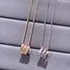 Snake Necklace High Version Baojia Same Rose Gold Style Fashion Trend Versatile Snake Bone Full Diamond Necklace for Women