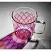 Weingläser Fantasie Farbe Glas Haushalt Wasser Tasse Schöne weibliche Schönheit kreativer modischer Kaffee
