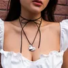 Multiple Best-Selling Adjustable Wax Line Choker Necklace Big Love Pendant Necklace Simple Sweet Spicy Girls Necklace