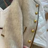 Giacche da donna per donne Blazer vintage coreano Short Tweed Jacket Office Lady Elegant addensato trapuntato Single petto