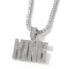 Custom Letters Name Pendants Necklaces for Men Hip Hop 3A CZ Stone Bling Iced Out Rapper Jewelry Drop 231225