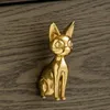 Manopole in ottone per modanatura animali per mobili Luce di lusso con foro singolo per armadi e maniglie per cassettiere, cassetti, guardaroba, manopola per porta 231225