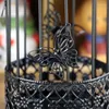 Bougeoirs 1 pièces porte-cage à oiseaux en fer découpe papillons creux chandelier vintage décor de mariage table de support