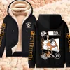 Kış kalın hoodies anime haikyuu hoodie y2k kalık fermuarlı ceket erkekler kadınlar kuzu ceketleri shoyo hinata sweatshirt