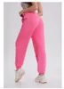 LU-1853 Refleksyjne zabytkowe spodnie do joggingu damskie dresowe preski trendy mody projektant High Street Sport