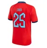 2023 2024 Saka Foden England National Team Football Kit Kit Red Shirts Białe niebieskie mężczyźni Kids Sterling Bellingham Rashford Grealish Kane Soccer Jerseys GD30